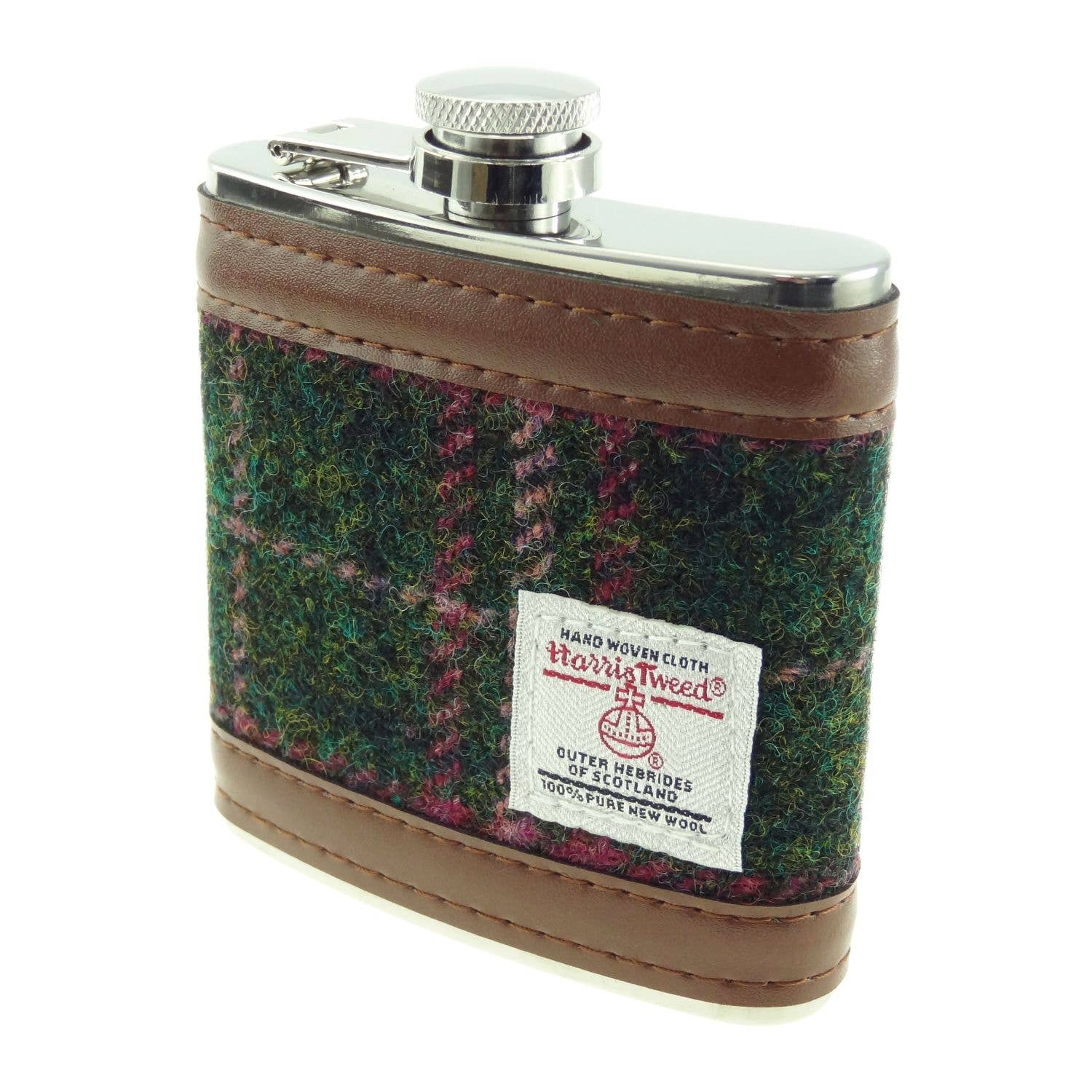 6oz Harris Tweed Hip Flask - Image 7