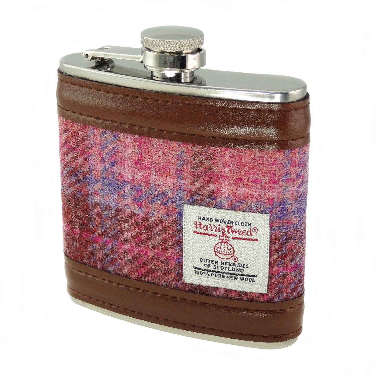 6oz Harris Tweed Hip Flask - Image 6