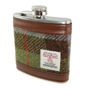 6oz Harris Tweed Hip Flask