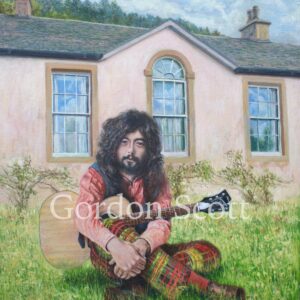 man in front of a house
