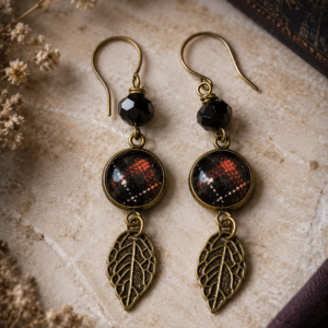 Salem Witches Tartan Earrings