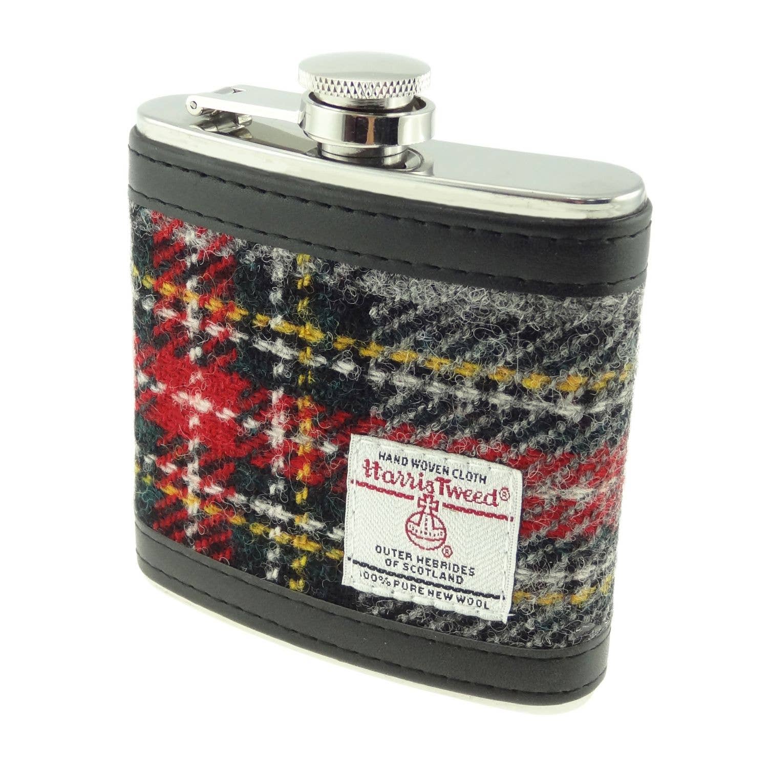 6oz Harris Tweed Hip Flask - Image 5