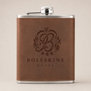 Boleskine House Leather Hip Flask