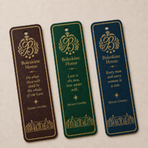 Boleskine House Leather Bookmarks