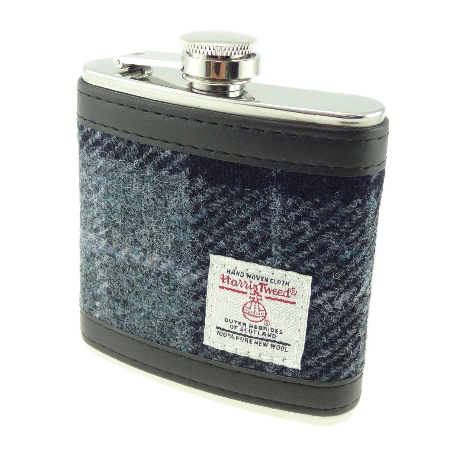 6oz Harris Tweed Hip Flask - Image 4