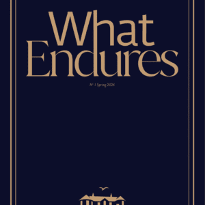 What Endures catalogue with a black cover