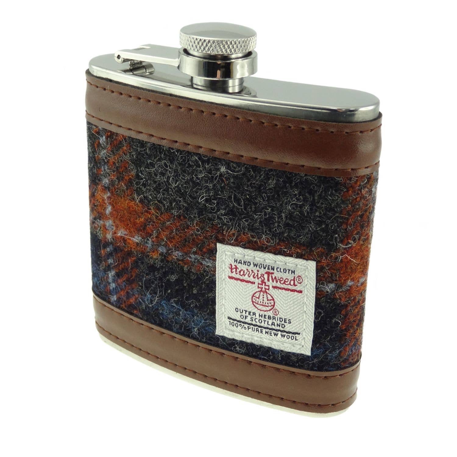 6oz Harris Tweed Hip Flask - Image 10