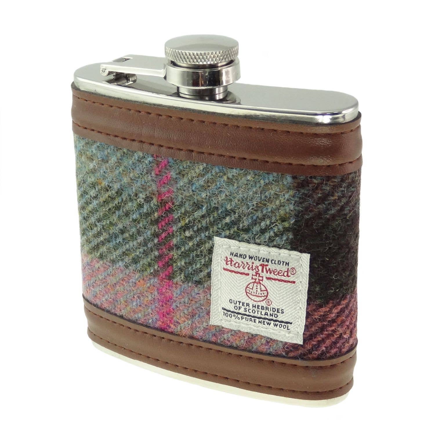 6oz Harris Tweed Hip Flask - Image 12